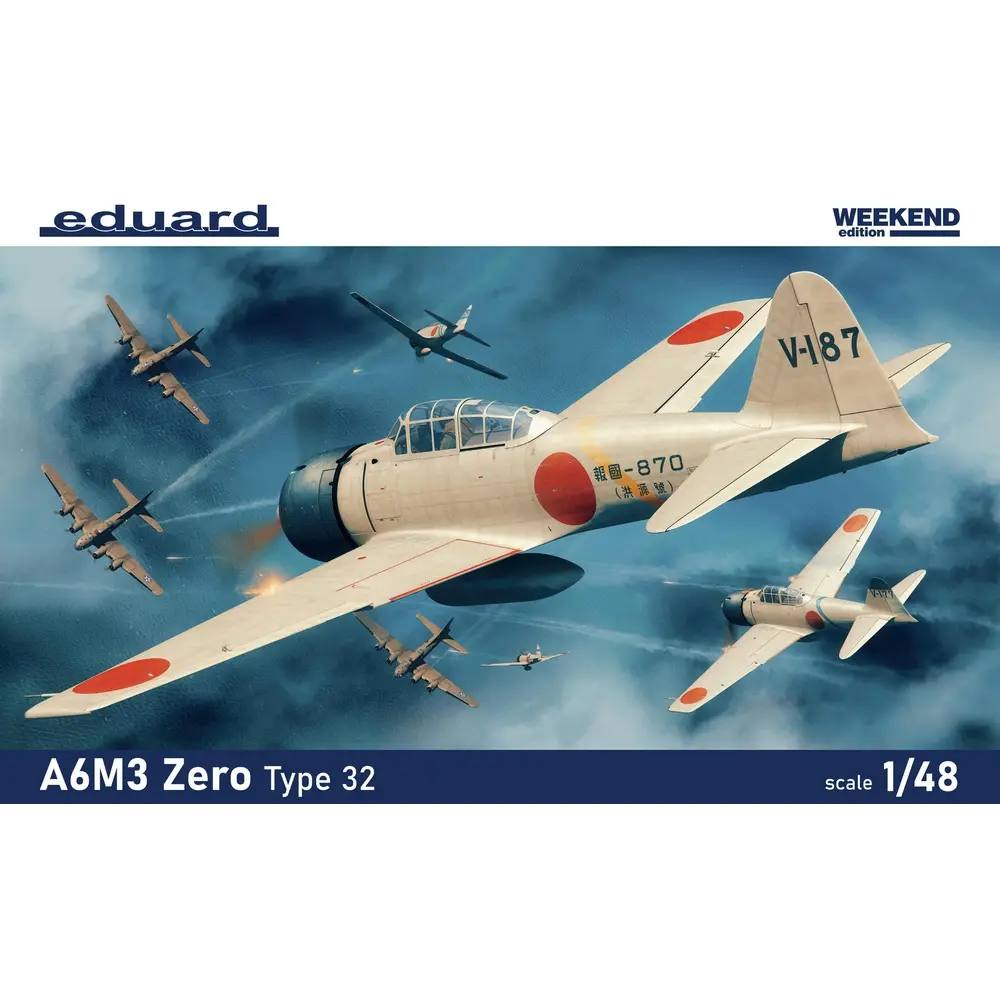 Avion de combat Naval Japonais - A6M3 Zéro Type 32 - Eduard Plastic Kits 84191 - 1/48 - 2