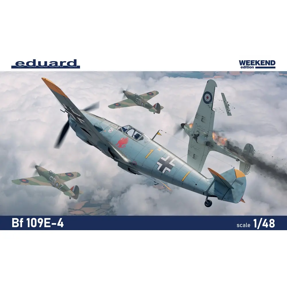 Avion de combat Allemand - BF109E-4 - Eduard Plastic Kits 84196 - 1/48 - 4