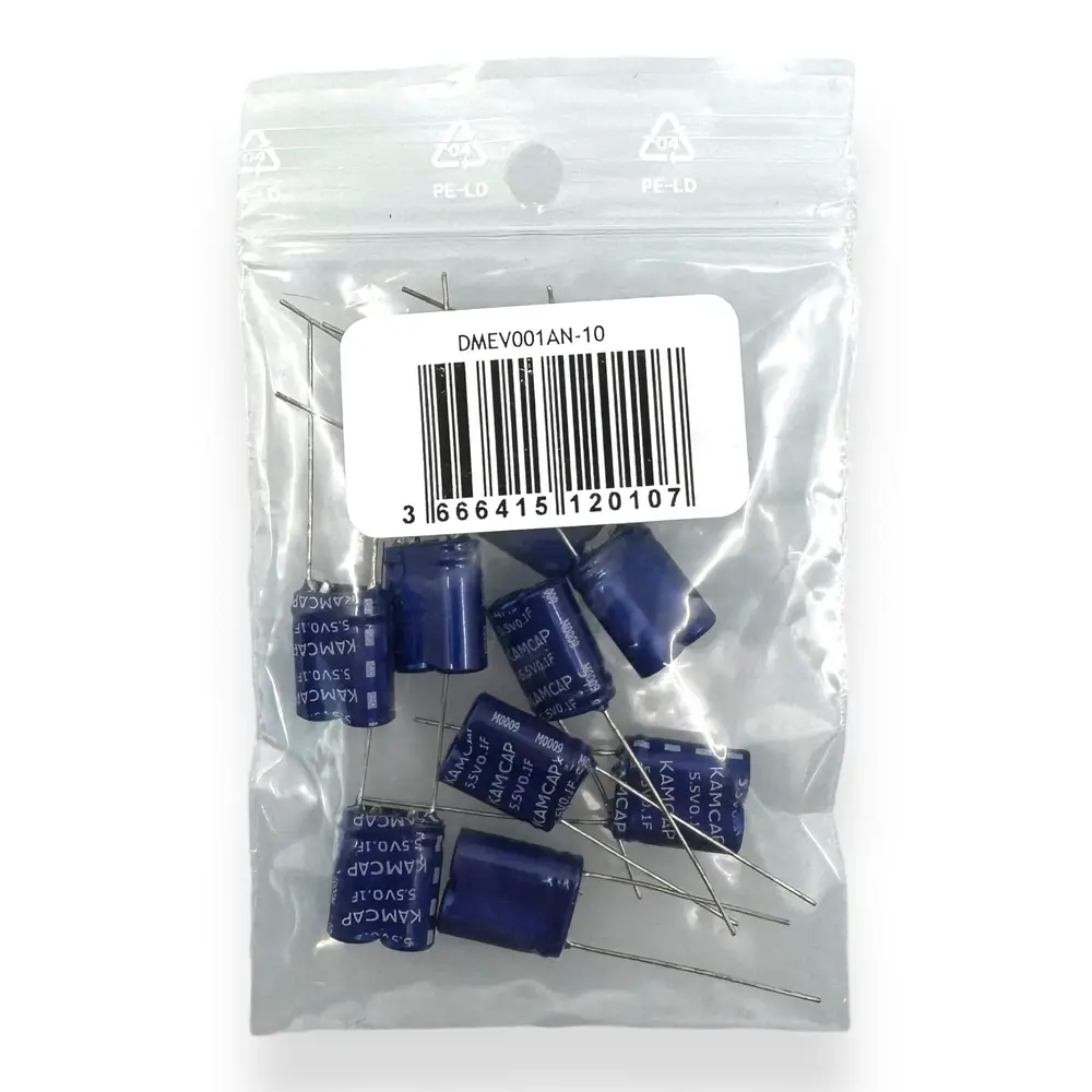 10 Condensateurs 5.5V 0,1 Farad - Distrimodel DMEV-O-001-10 - HO 1/87 - 2