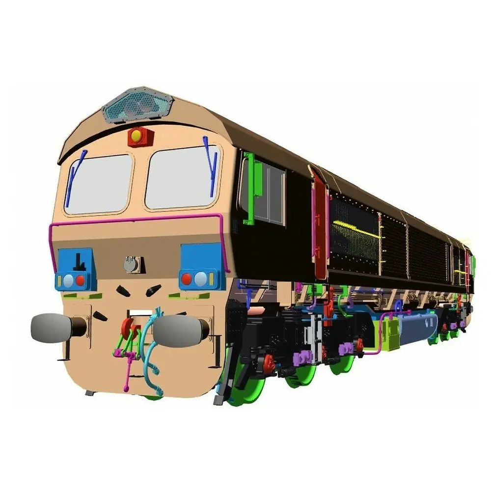 Locomotive diesel class 66 - Chrezo 66036 - 0 1/43 - Euro Cargo Rail - Analogique - EP. III - IV - 4