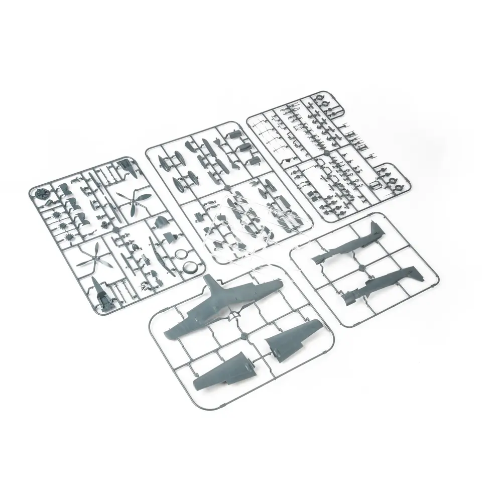 Avion de combat Allemand - FW 190A-4 - Volets moteur et ailes 2 canons - Eduard Plastic Kits 84117 - 1/48 - 3