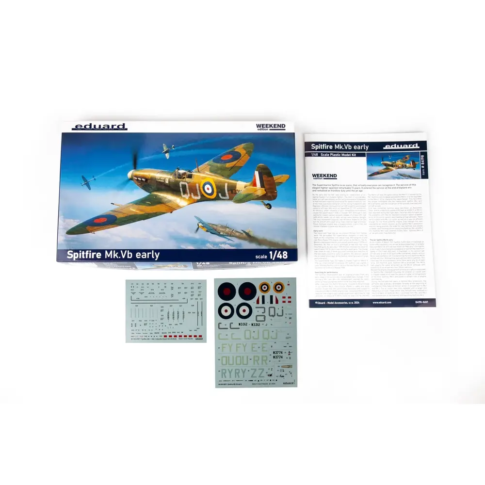 Avion de combat britannique - Spitfire Mk.Vb - Eduard Plastic Kits 84198 - 1/48 - 3