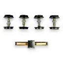 2 paires d'essieux 3 rails + 1 frotteur pour Os.kar BB 27000/37000/37500 - Distrimodel 1SKI4ESX - HO 1/87 - 3