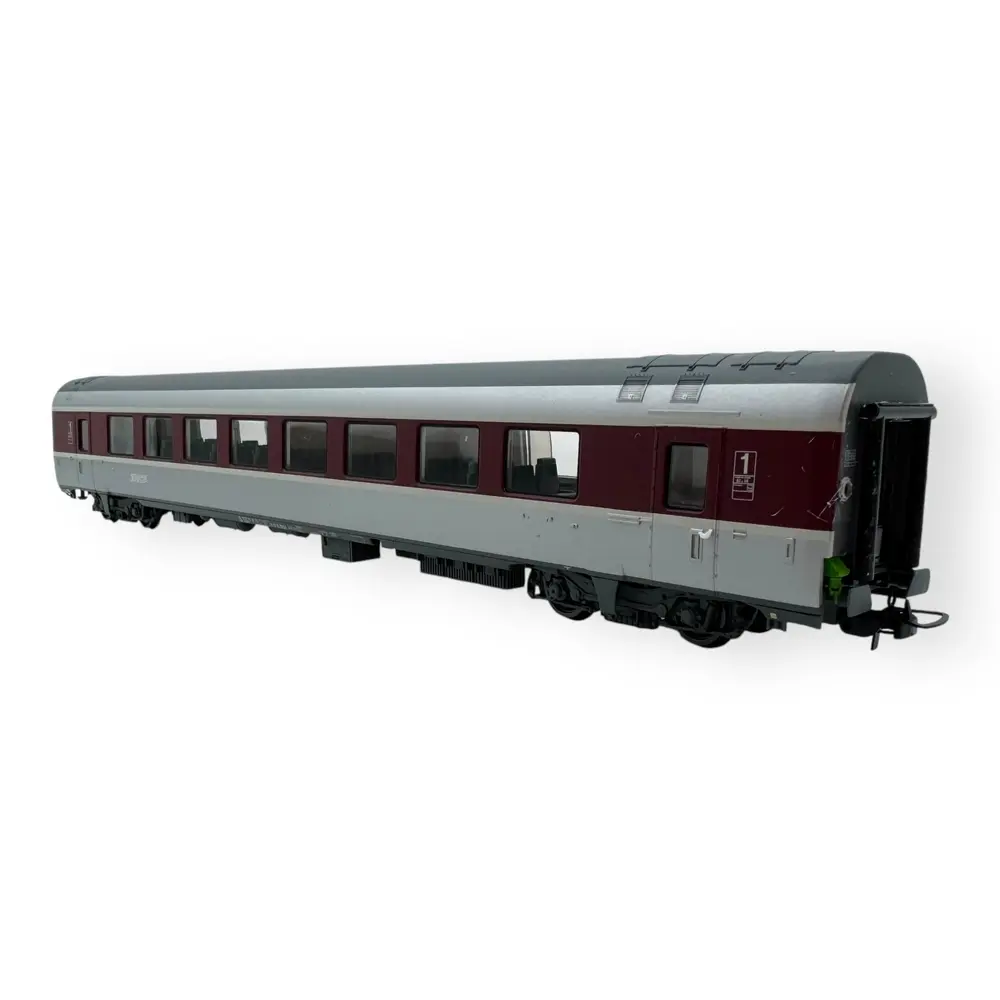 Voiture GC A2t6u Euraffaire bordeaux/béton, logo nouilles - LS Models 40117 - HO 1/87 - SNCF - Ep V - 2R - 2