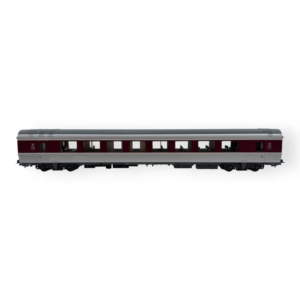 Voiture GC A2t6u Euraffaire bordeaux/béton, logo nouilles - LS Models 40117 - HO 1/87 - SNCF - Ep V - 2R - 3