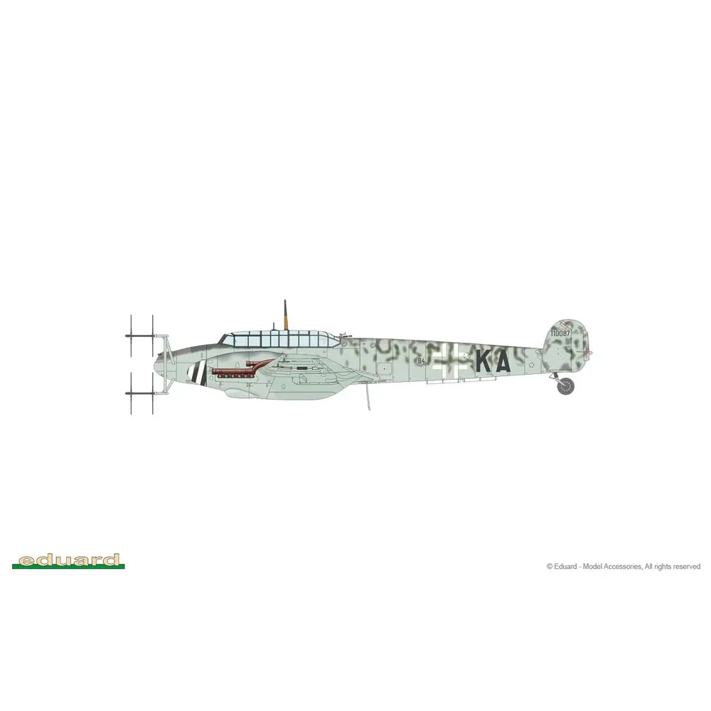 Avion Bf 110G-4 Messerschmitt - Eduard Plastic Kits 8405 - 1/48 - 5