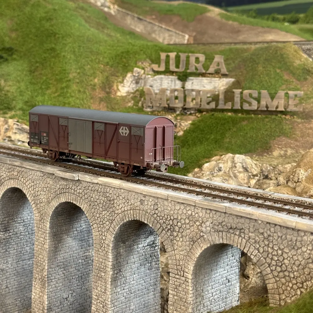 Wagon couvert patiné Gbs EUROP - Exact-Train 22035 - HO 1/87 - SNCF - Ep IV - 2R - 5