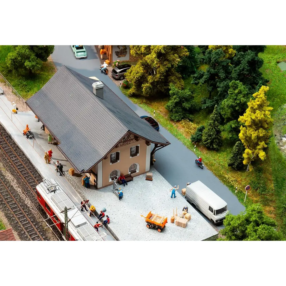 Gare d'Ardez miniature - FALLER 110144 - HO 1/87 - EP II - 400 x 148 x 115 mm - 4