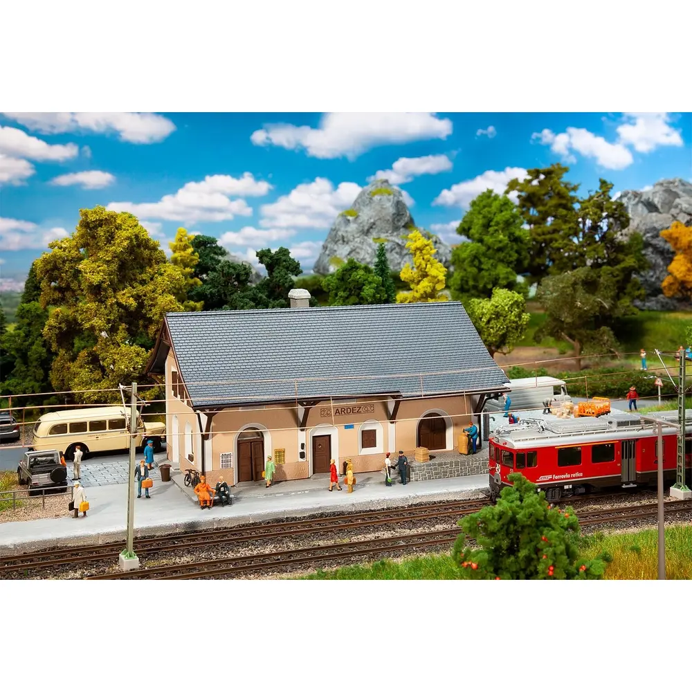 Gare d'Ardez miniature - FALLER 110144 - HO 1/87 - EP II - 400 x 148 x 115 mm - 3
