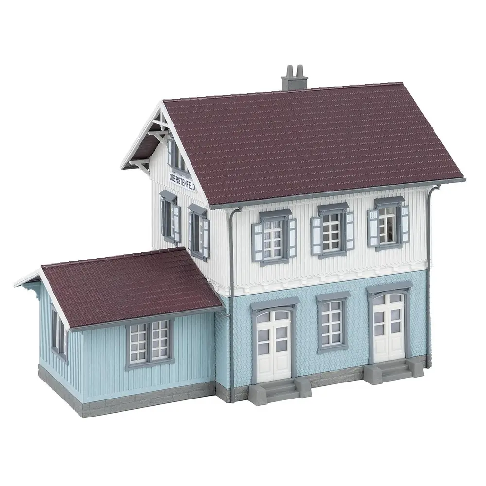 Gare d'Oberstenfeld éclairée - Faller 110138 - HO 1/87 - EP III - 182 x 104 x 138 mm - 2