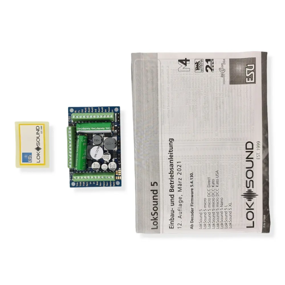 Décodeur sonore LokSound V5 XL Esu 58513 - engins à voie 1  - DCC / MM / SX / M4 - 7