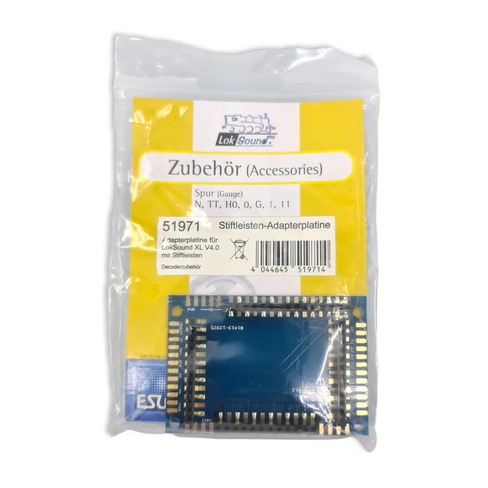 Adaptateur pour décodeur LokSound XL Esu 51971 - HO / N / TT / 0 / G / I - 3