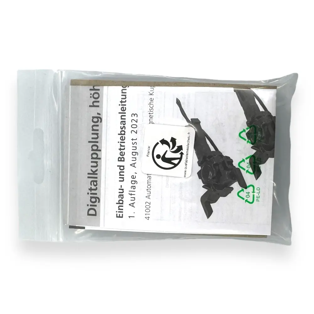 Kit 2 attelages électromagnétiques - Esu 41002 -  HO 1/87 - pour prise NEM 652 - 3