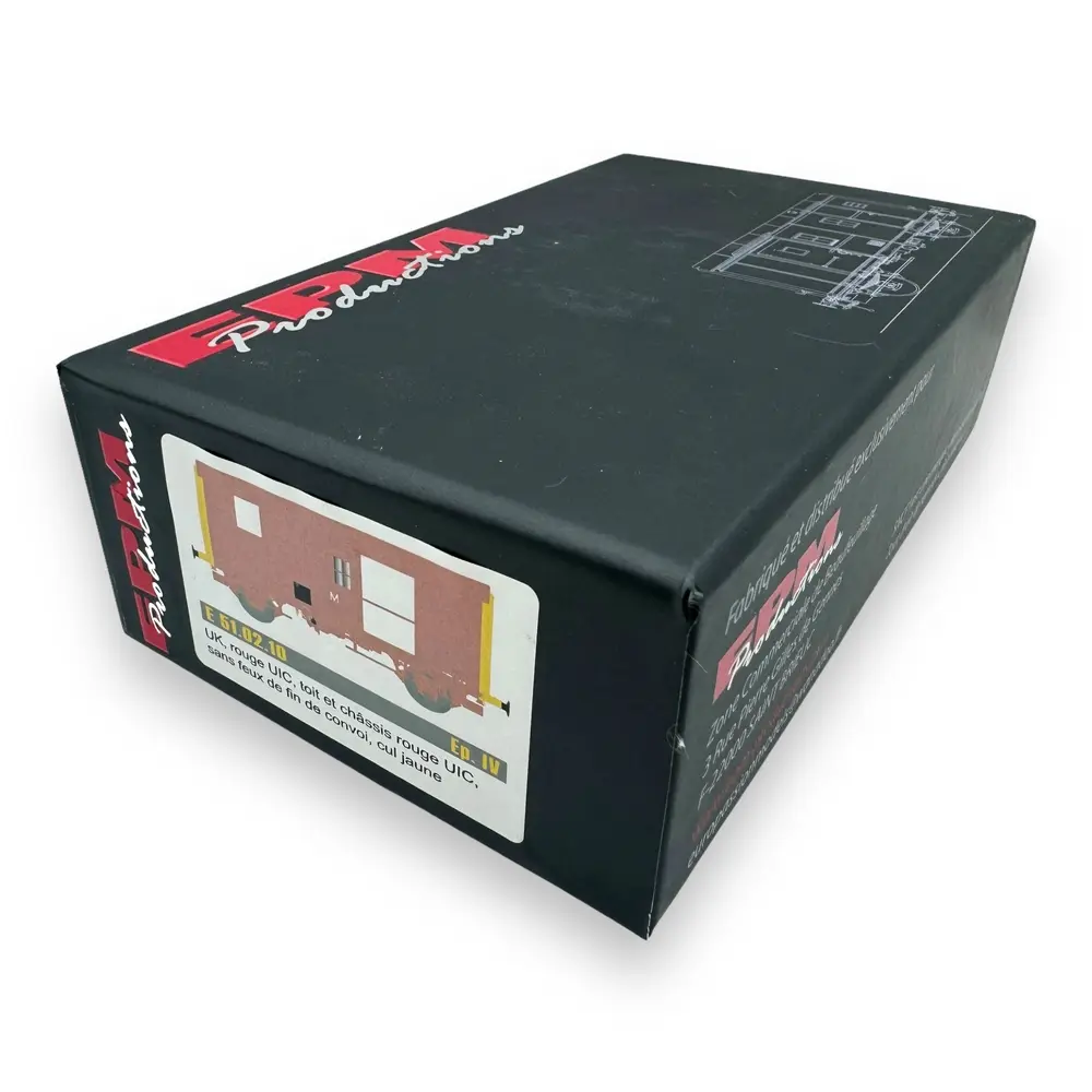 Fourgon UK - Epm E 51.02.10 - HO 1/87 - SNCF - Ep IV - 2R - 4