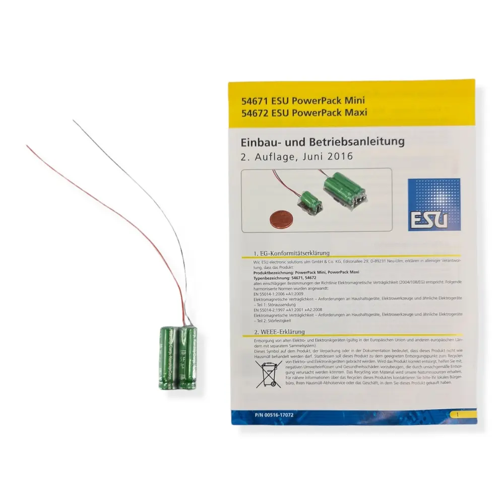 Power Pack Maxi Esu 54672 - HO 1/87 - pour LokPilot & LokSound - 8