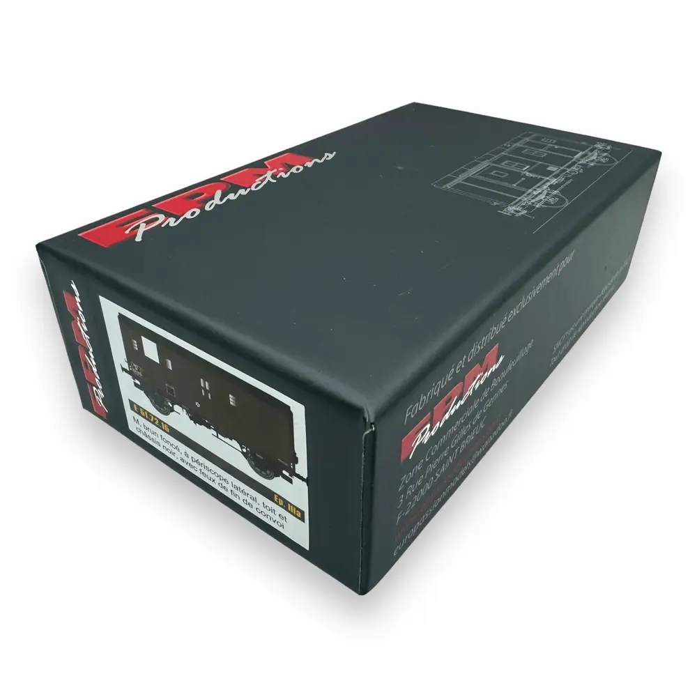 Fourgon M - Epm E 51.72.15 - HO 1/87 - SNCF - Ep III - 2R - 4