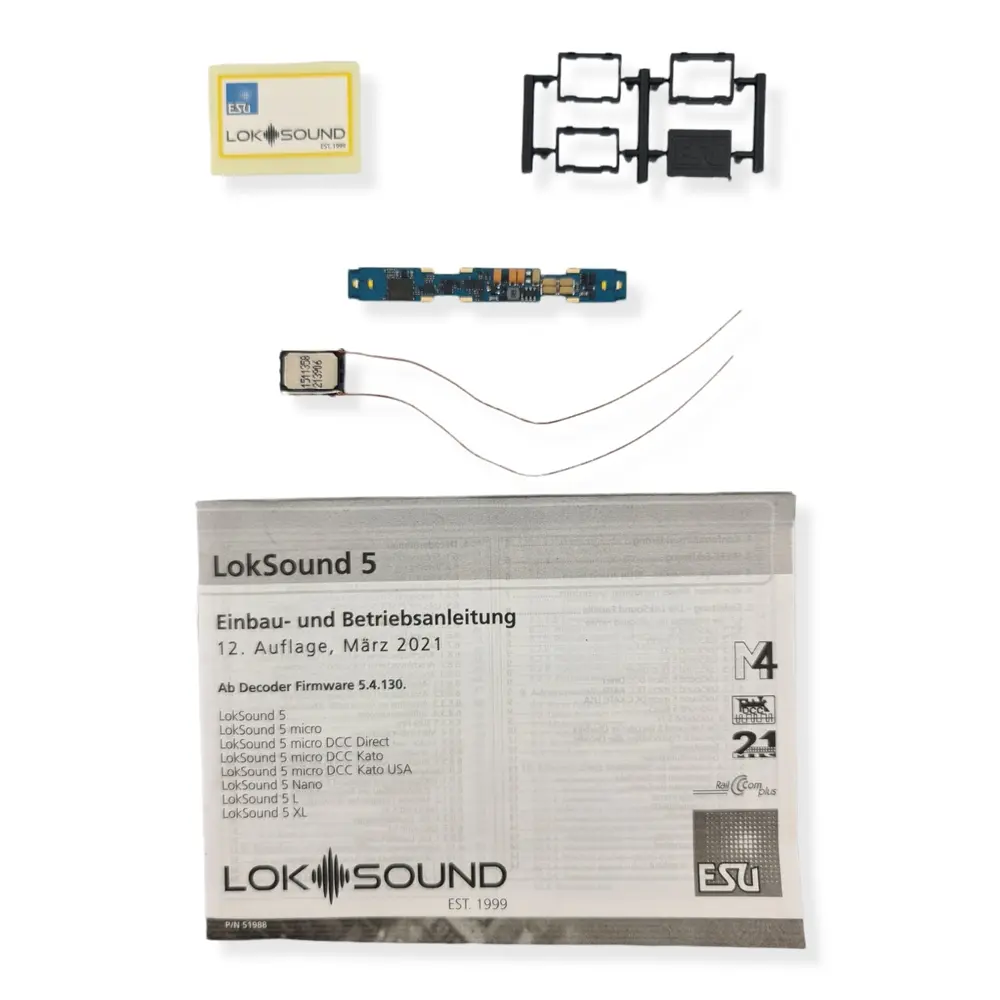 Décodeur sonore LokPilot V5 micro Esu 58721 - N 1/160 - DCC Direct - 8