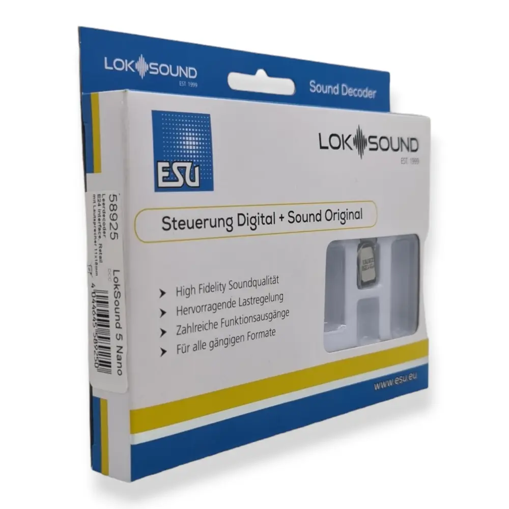 Décodeur vierge LokSound 5 Nano DCC Haut-parleur - ESU 58925 - N - 3