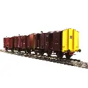 Coffret de 3 fourgons UIC sans feux de fin de convoi - HO 1/87 - EPM 510012 - 2