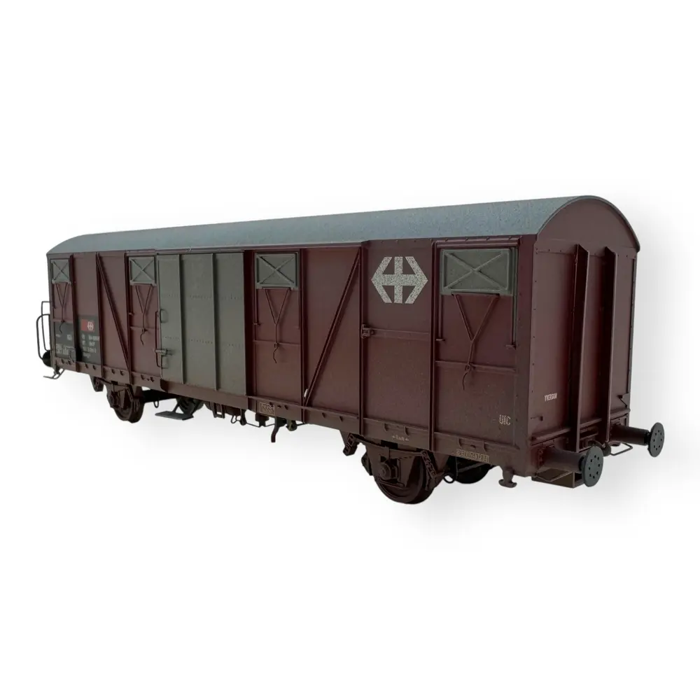 Wagon couvert patiné Gbs EUROP - Exact-Train 22035 - HO 1/87 - SNCF - Ep IV - 2R - 2