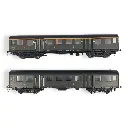 Set 2 voitures voyageurs - EPM 41.33.04 - HO 1/87 - SNCF - 3