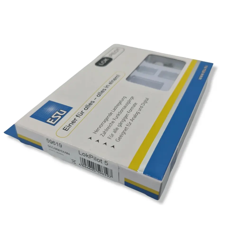 Décodeur LokPilot V5 - DCC/MM/SX/M4 21 broches MTC NEM 660 ESU 59619 - HO / O - 2