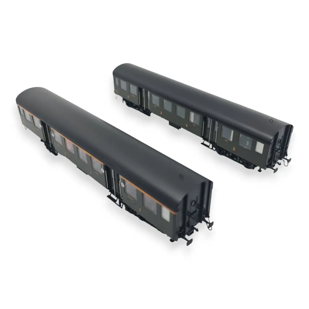 Set 2 voitures voyageurs - EPM 41.33.04 - HO 1/87 - SNCF - 2