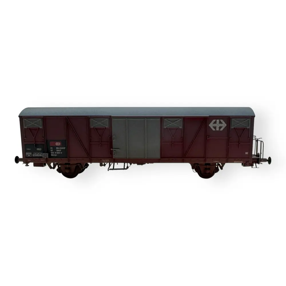 Wagon couvert patiné Gbs EUROP - Exact-Train 22035 - HO 1/87 - SNCF - Ep IV - 2R - 3