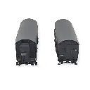 Set 2 Wagons Couverts - Brun - Oppeln - MAKETIS / EXACT TRAIN 20227 - SNCF - HO 1/87 - EP. III  - 3