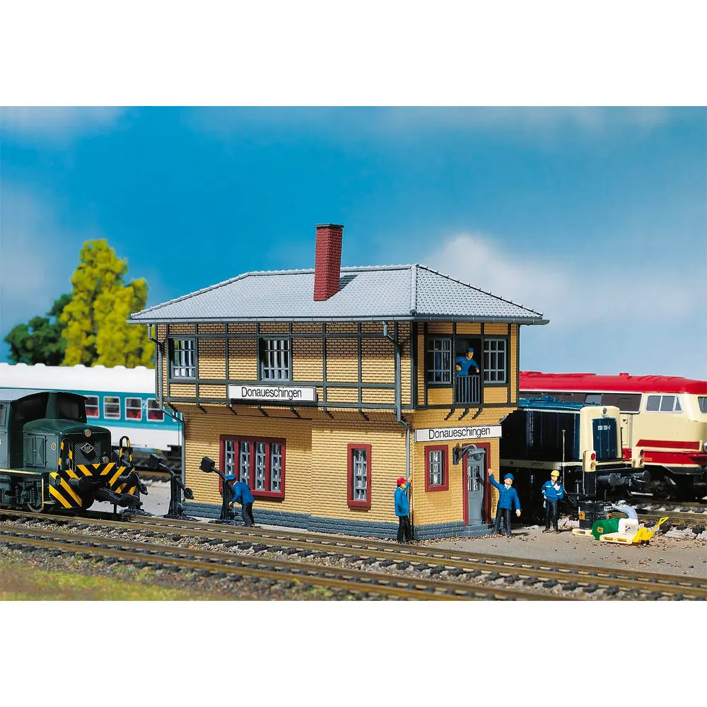 Poste d'aiguillage Donaueschingen - Faller 131395 - HO 1/87 - EP III - 158 x 67 x 107 mm - 3