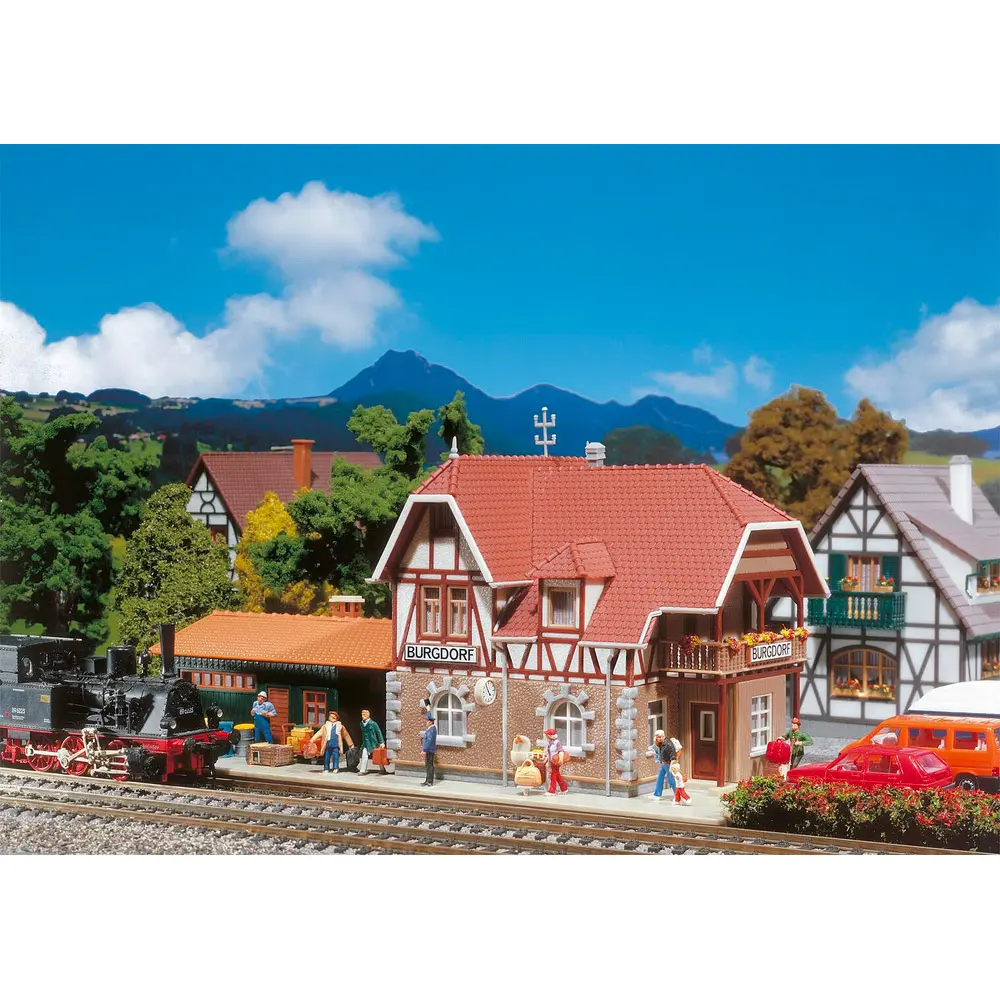 Gare de "Burgdorf" - Faller 131541 - HO 1/87 - EP I  - 4