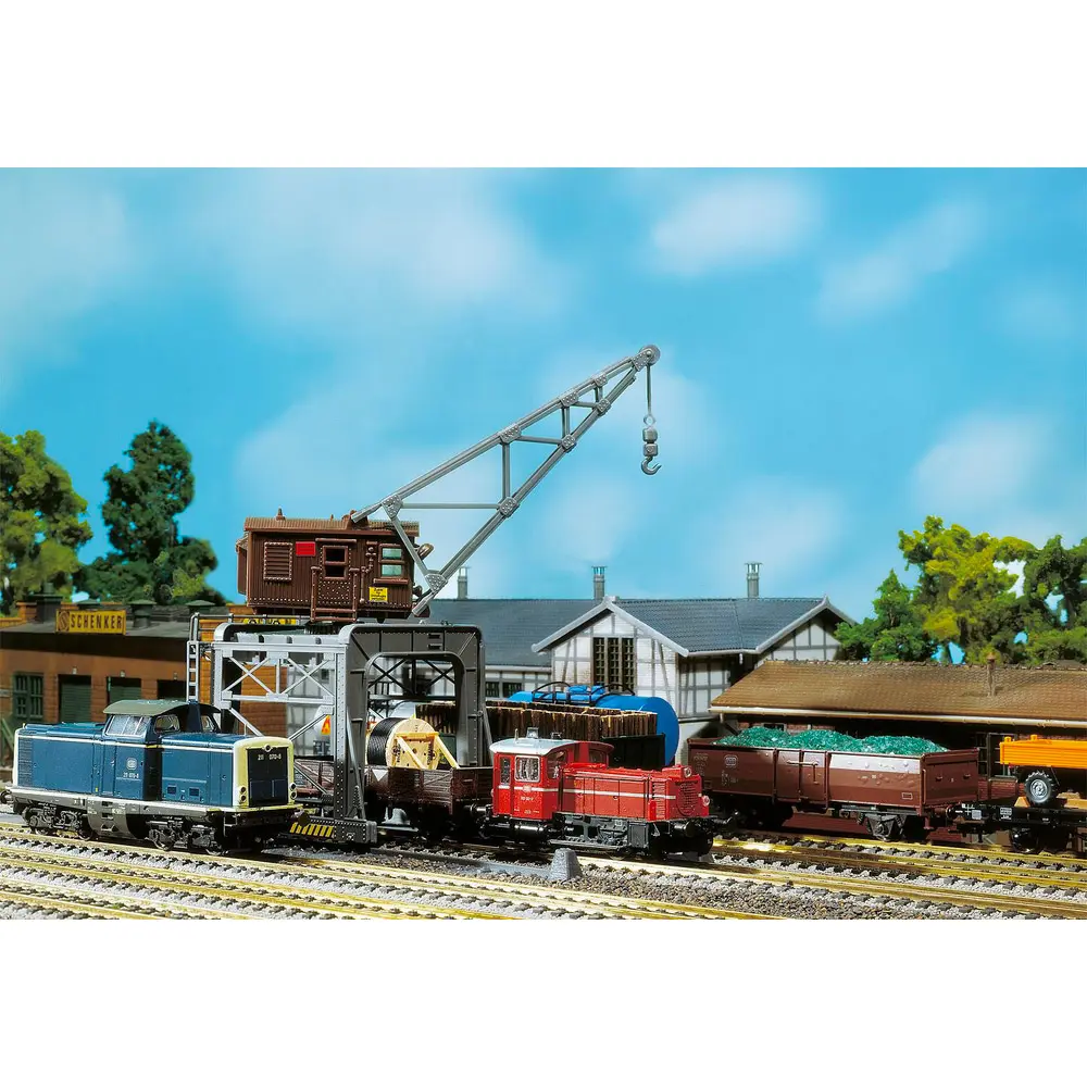 Grue portique FALLER 131370 - HO 1/87 - Ep III - 244x80x178mm - 4