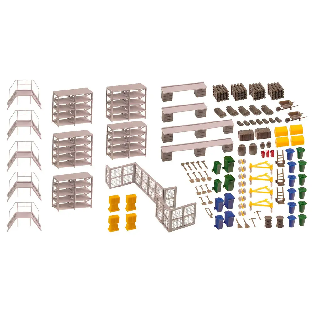 Hangar avec hélicoptère - Faller 144111 - HO 1/87 - Ep III - 3