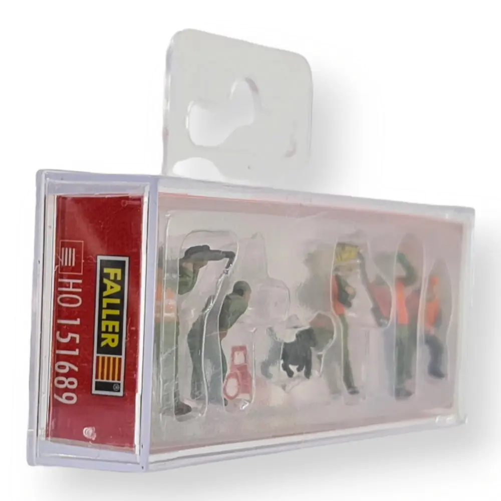 6 Figurines chasseurs en forêt Faller 151689 - HO 1/87 - 2