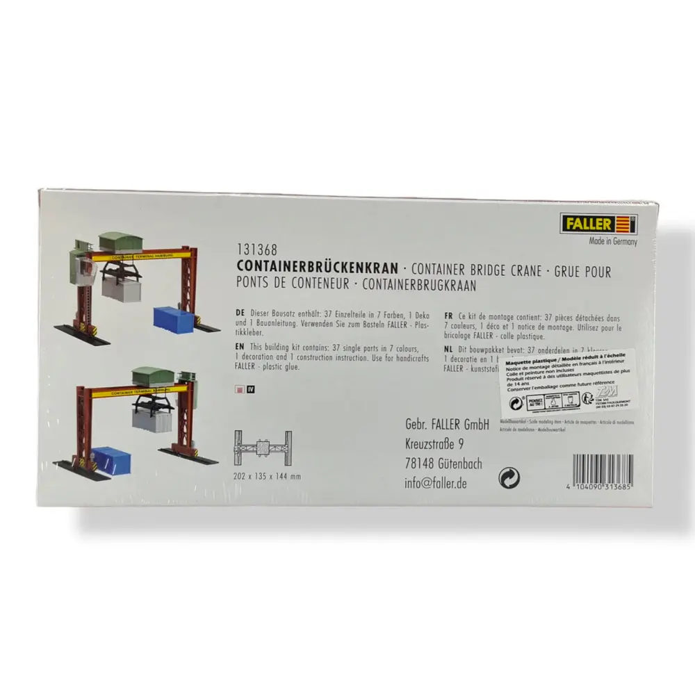 Grue portique miniature Faller 131368 - HO 1/87 - EP IV - 6