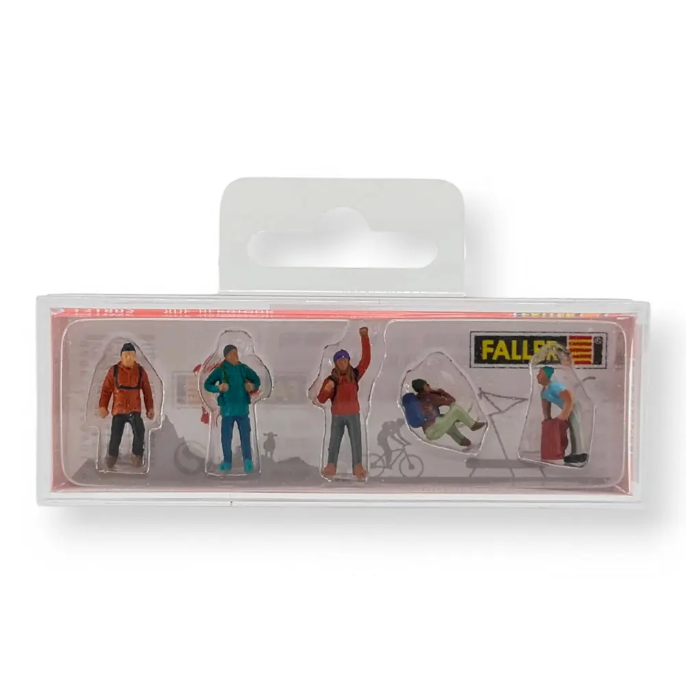 Figurines en randonnée en montagne Faller 151802 - HO 1/87 - 3