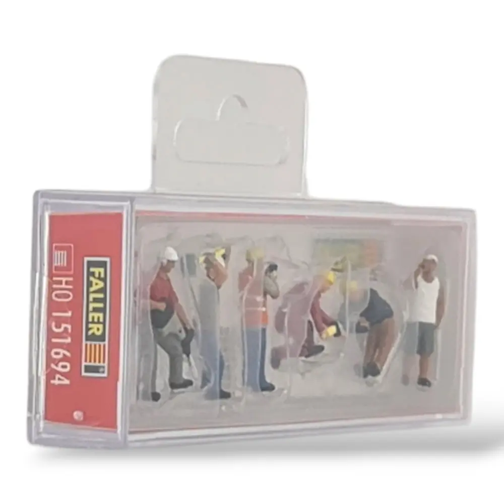 6 Figurines sur le chantier - Faller 151694 - HO 1/87 - 2