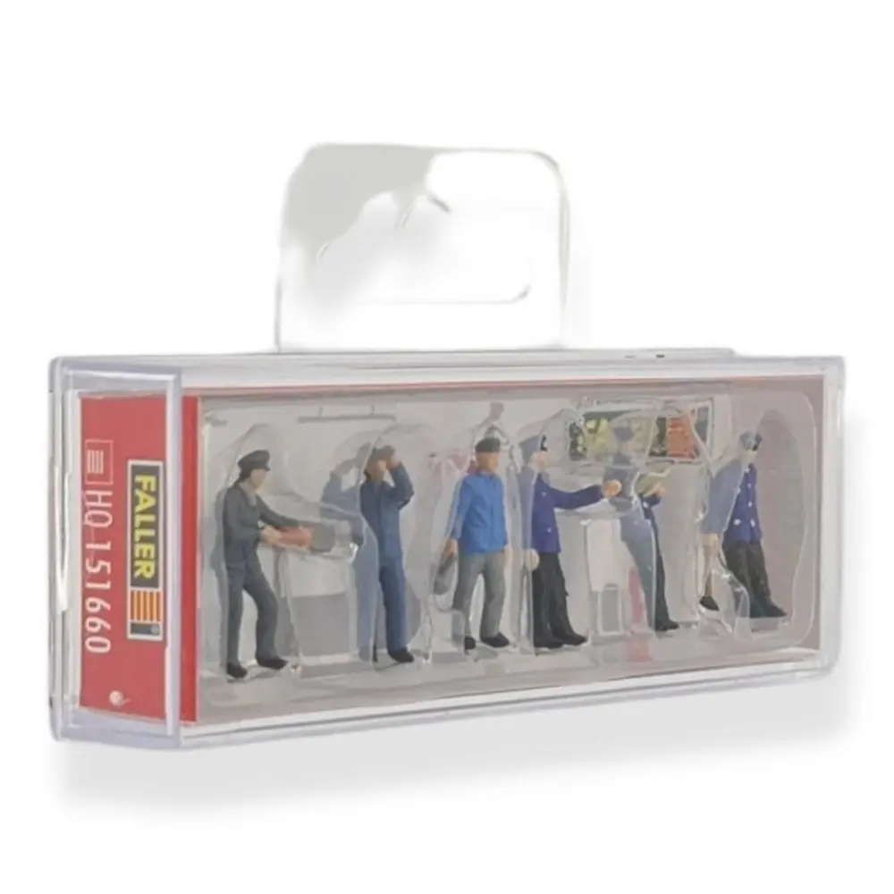Lot de 6 employés au dépôt ferroviaire - Faller 151660 - HO : 1/87 - 2