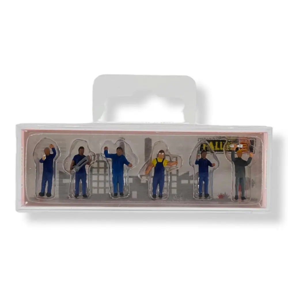 Lot de 6 mécaniciens industriels FALLER 151640 - HO : 1/87 - 3