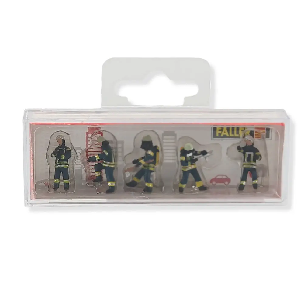 Lot de 5 pompiers époque VI - Set n°2 - Faller 151638 - HO : 1/87 - 2