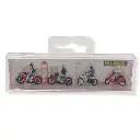 Set de 4 motocyclistes /personnages, motos et scooters FALLER 151669 - HO 1/87 - - 2