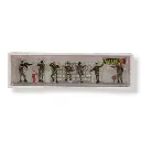 7 soldats en formation - Faller 151751 - HO 1/87e - 3