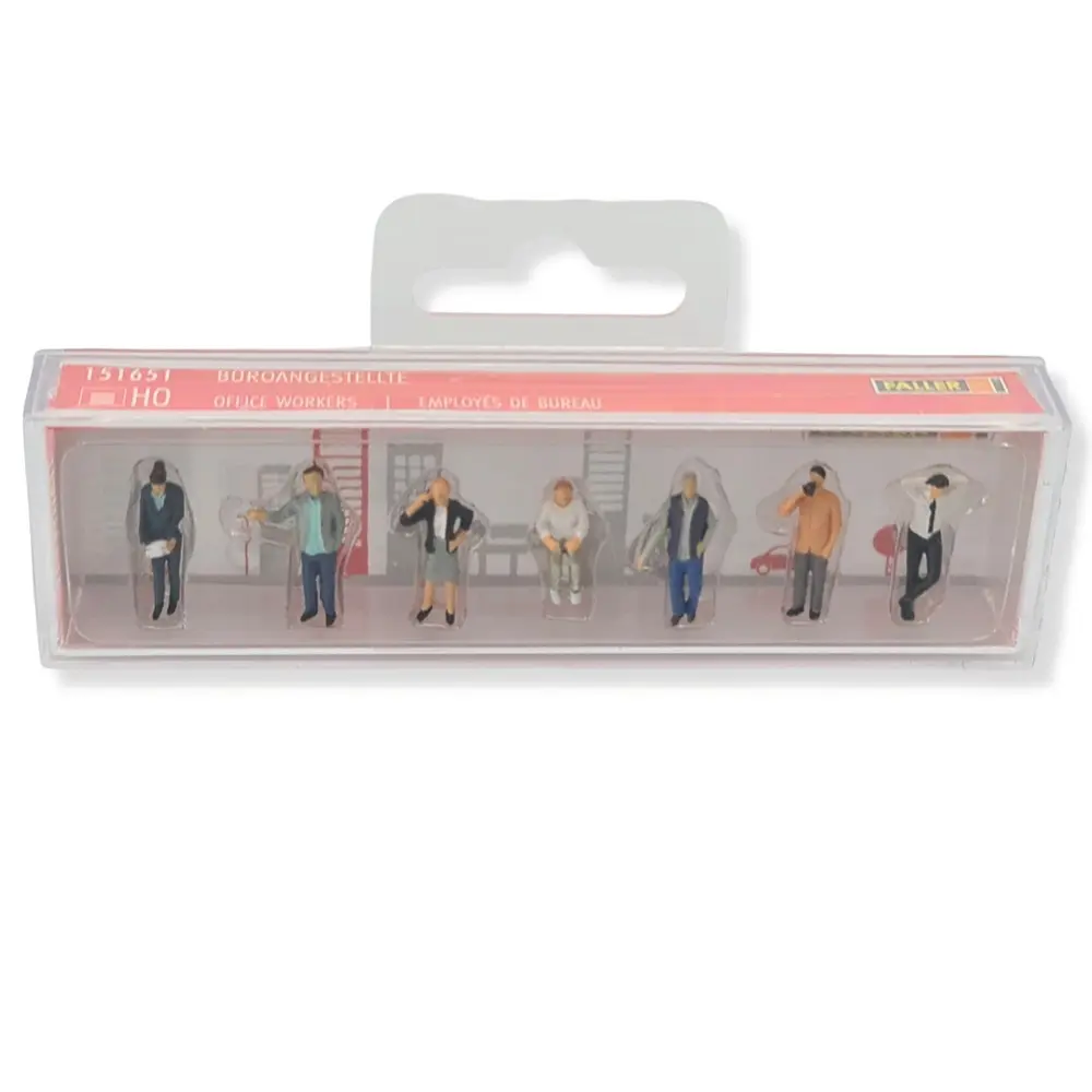Lot de figurines au bureau FALLER 151651 - HO 1/87 - 2