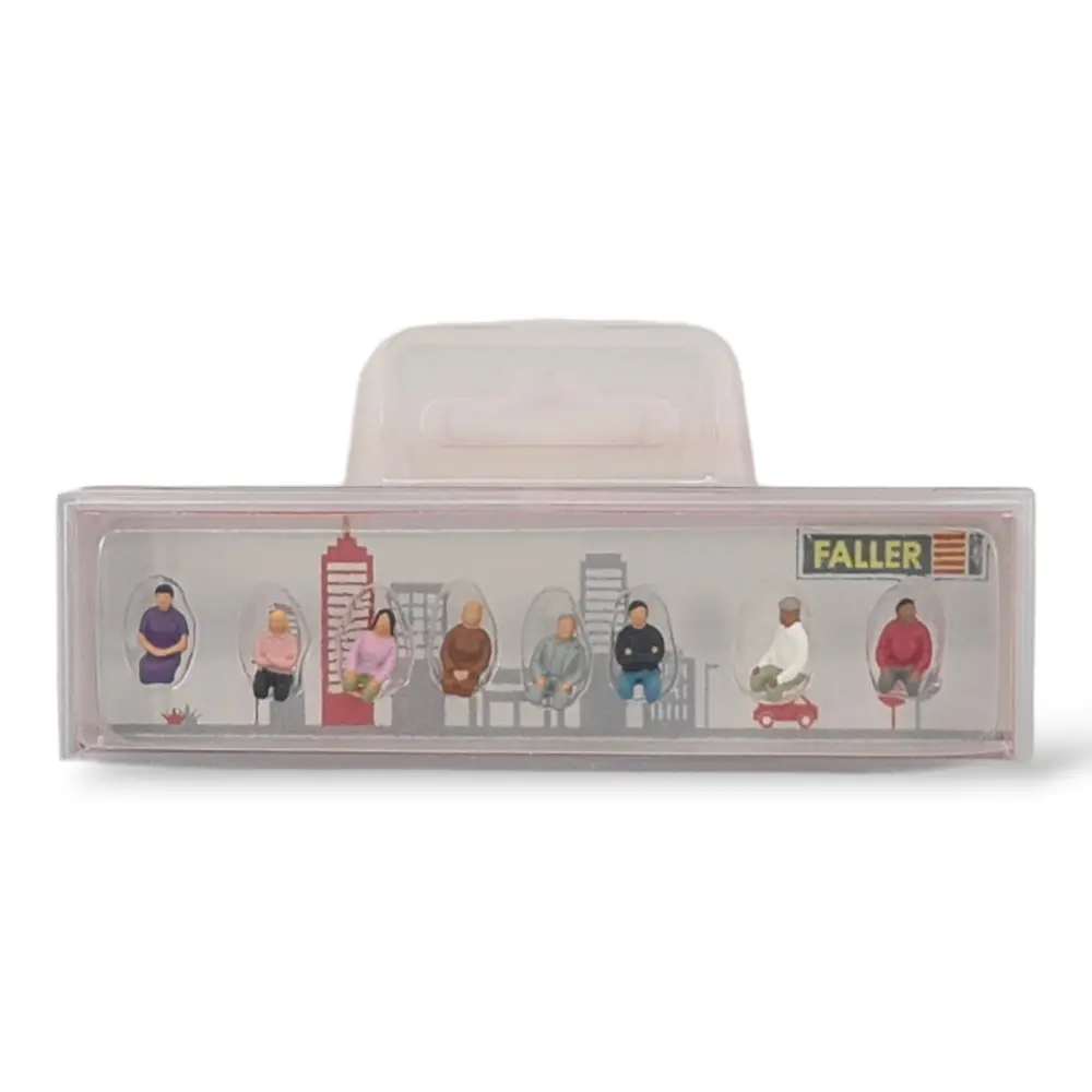 Personnages assis sans jambes - Faller 151700 - HO 1/87 - 3