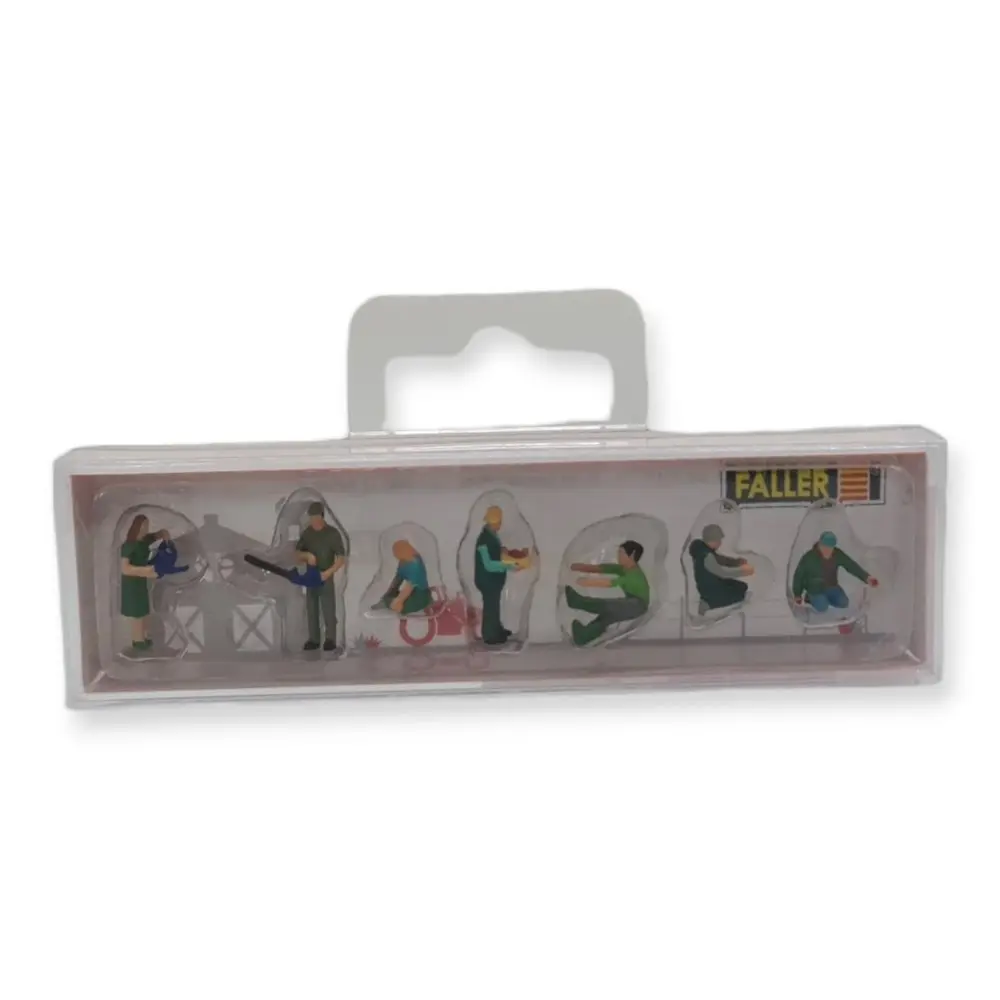 Lot de 7 Jardiniers - Figurine - FALLER 151678 - Échelle HO 1/87 - 3