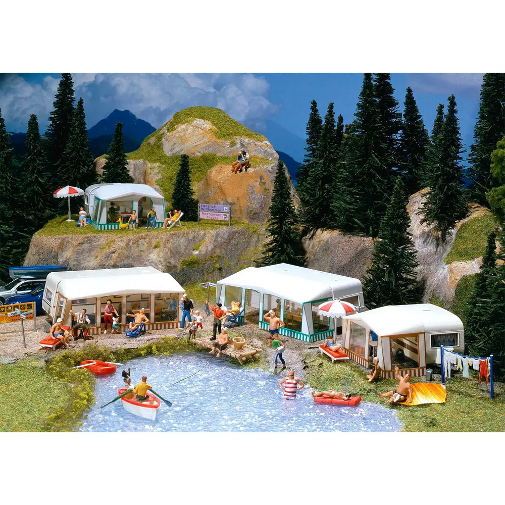 Kit caravanes camping - Faller 130503 - HO 1/87 - 3