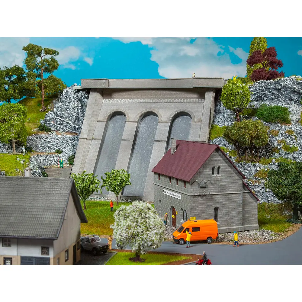 Centrale électrique avec barrage - Faller 130943 - HO 1/87 - 3