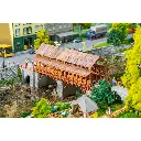 Pont routier en bois Faller 120527 - HO : 1/87 - 385 x 80 x 120 mm - 2