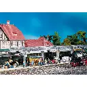 Quai avec Kiosque - FALLER 120188 - HO 1/87 - EP III - 487 x 53 x 75 mm - Facile à monter - 2