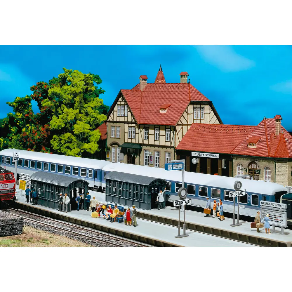 Rallonge de Quai - FALLER 120203 - HO 1/87 - EP I - 418 x 48 x 67 mm - Facile à monter - 2